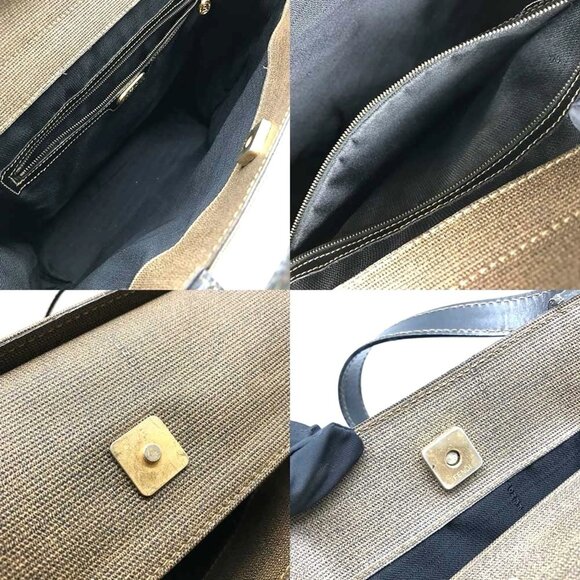 FENDI Brown Leather Tote Bag - Picture 6 of 7